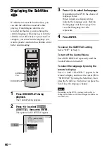 Preview for 60 page of Sony AVD--C70ES - 5 Dvd Changer/receiver Operating Instructions Manual