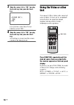 Предварительный просмотр 72 страницы Sony AVD--C70ES - 5 Dvd Changer/receiver Operating Instructions Manual