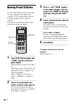 Preview for 74 page of Sony AVD--C70ES - 5 Dvd Changer/receiver Operating Instructions Manual