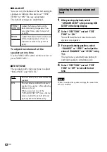 Preview for 82 page of Sony AVD--C70ES - 5 Dvd Changer/receiver Operating Instructions Manual