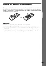 Preview for 111 page of Sony AVD--C70ES - 5 Dvd Changer/receiver Operating Instructions Manual