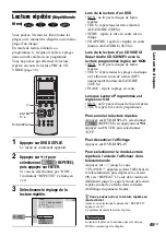 Preview for 139 page of Sony AVD--C70ES - 5 Dvd Changer/receiver Operating Instructions Manual