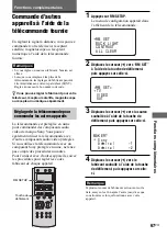 Preview for 161 page of Sony AVD--C70ES - 5 Dvd Changer/receiver Operating Instructions Manual