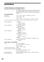 Preview for 184 page of Sony AVD--C70ES - 5 Dvd Changer/receiver Operating Instructions Manual