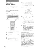 Предварительный просмотр 34 страницы Sony AVD-C70ES Operation Instruction Manual