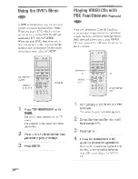 Предварительный просмотр 38 страницы Sony AVD-C70ES Operation Instruction Manual