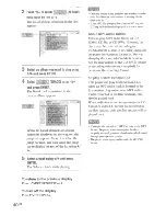 Предварительный просмотр 40 страницы Sony AVD-C70ES Operation Instruction Manual