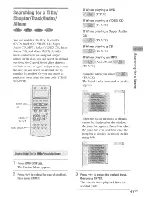 Предварительный просмотр 47 страницы Sony AVD-C70ES Operation Instruction Manual