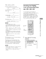 Предварительный просмотр 51 страницы Sony AVD-C70ES Operation Instruction Manual