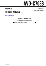 Предварительный просмотр 115 страницы Sony AVD-C70ES Service Manual