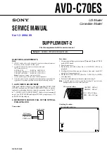 Предварительный просмотр 123 страницы Sony AVD-C70ES Service Manual