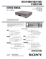 Preview for 1 page of Sony AVD-K150B Service Manual