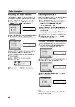 Preview for 38 page of Sony AVD-K600P - Amp/tuner For Htv600dp System Operating Instructions Manual