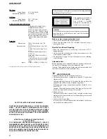 Предварительный просмотр 2 страницы Sony AVD-K600P - Amp/tuner For Htv600dp System Service Manual