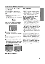 Предварительный просмотр 33 страницы Sony AVD-K700P - Dvd Changer / Receiver Operating Instructions Manual