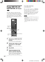 Предварительный просмотр 32 страницы Sony AVD-K800P - 5 Dvd Changer/receiver Operating Instructions Manual