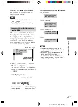 Предварительный просмотр 49 страницы Sony AVD-K800P - 5 Dvd Changer/receiver Operating Instructions Manual