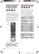 Предварительный просмотр 50 страницы Sony AVD-K800P - 5 Dvd Changer/receiver Operating Instructions Manual