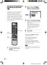 Предварительный просмотр 54 страницы Sony AVD-K800P - 5 Dvd Changer/receiver Operating Instructions Manual