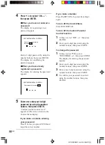 Предварительный просмотр 56 страницы Sony AVD-K800P - 5 Dvd Changer/receiver Operating Instructions Manual