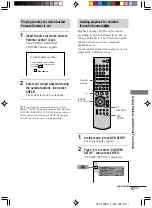 Предварительный просмотр 57 страницы Sony AVD-K800P - 5 Dvd Changer/receiver Operating Instructions Manual