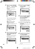 Предварительный просмотр 58 страницы Sony AVD-K800P - 5 Dvd Changer/receiver Operating Instructions Manual