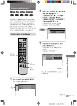 Предварительный просмотр 63 страницы Sony AVD-K800P - 5 Dvd Changer/receiver Operating Instructions Manual