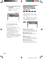 Предварительный просмотр 64 страницы Sony AVD-K800P - 5 Dvd Changer/receiver Operating Instructions Manual