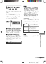 Предварительный просмотр 67 страницы Sony AVD-K800P - 5 Dvd Changer/receiver Operating Instructions Manual