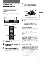 Предварительный просмотр 31 страницы Sony AVD-LA1800PKG Operating Instructions Manual