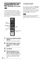 Предварительный просмотр 34 страницы Sony AVD-LA1800PKG Operating Instructions Manual