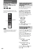 Предварительный просмотр 40 страницы Sony AVD-LA1800PKG Operating Instructions Manual