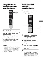 Предварительный просмотр 51 страницы Sony AVD-LA1800PKG Operating Instructions Manual