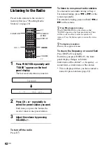 Предварительный просмотр 62 страницы Sony AVD-LA1800PKG Operating Instructions Manual