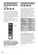 Preview for 48 page of Sony AVD-S50 Operating Instructions Manual