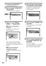 Preview for 56 page of Sony AVD-S50 Operating Instructions Manual