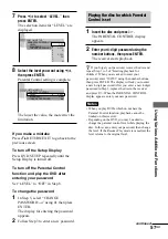 Preview for 57 page of Sony AVD-S50 Operating Instructions Manual