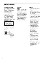 Preview for 86 page of Sony AVD-S50 Operating Instructions Manual