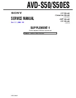 Предварительный просмотр 113 страницы Sony AVD-S50 Service Manual