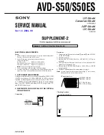 Предварительный просмотр 121 страницы Sony AVD-S50 Service Manual