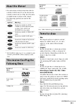 Предварительный просмотр 7 страницы Sony AVD-S500ES - Dvd Player/receiver Operating Instructions Manual