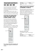 Предварительный просмотр 44 страницы Sony AVD-S500ES - Dvd Player/receiver Operating Instructions Manual