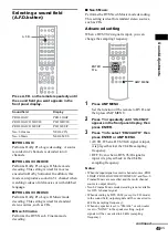 Предварительный просмотр 45 страницы Sony AVD-S500ES - Dvd Player/receiver Operating Instructions Manual