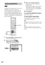 Предварительный просмотр 52 страницы Sony AVD-S500ES - Dvd Player/receiver Operating Instructions Manual