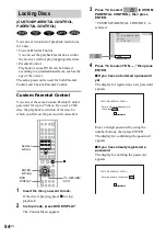 Предварительный просмотр 54 страницы Sony AVD-S500ES - Dvd Player/receiver Operating Instructions Manual