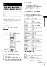 Предварительный просмотр 59 страницы Sony AVD-S500ES - Dvd Player/receiver Operating Instructions Manual