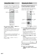 Предварительный просмотр 62 страницы Sony AVD-S500ES - Dvd Player/receiver Operating Instructions Manual