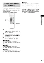 Предварительный просмотр 65 страницы Sony AVD-S500ES - Dvd Player/receiver Operating Instructions Manual