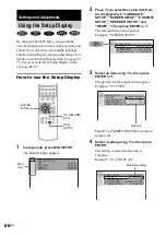 Предварительный просмотр 66 страницы Sony AVD-S500ES - Dvd Player/receiver Operating Instructions Manual