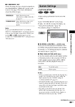 Предварительный просмотр 69 страницы Sony AVD-S500ES - Dvd Player/receiver Operating Instructions Manual